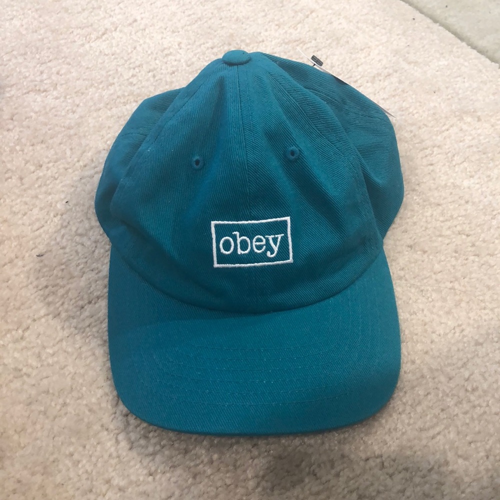 Teal obey hat